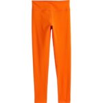 Orange Footless Tights for Kids (1 Pair) – One-Size Fits Most – Perfect for Dance, Gymnastics & Fun Costumes