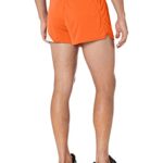 ASICS Men’s Break Through 1/2 Split Short, Orange/White, X-Large