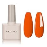 MAYCHAO 15ML Neon Orange Gel Nail Polish 1Pc Bright Orange Gel Polish Soak Off UV LED Nail Polish Nail Art Starter Manicure Salon DIY at Home, 0.5 OZ