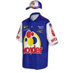 Qosivfey Adult Ricky Bobby Racing Top Hat Talladega Nights Full costume Halloween party props(MY2021173-3,3XL)