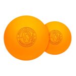 Signature Lacrosse Ball Set – Massage Balls, Myofascial Release Tools, Back Roller, Muscle Knot Remover, Firm Rubber -Scientifically Designed for Durability – 12 Orange Lacrosse Balls
