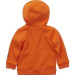 Carhartt Boys’ Long-Sleeve Half-Zip Hooded Sweatshirt, Exotic Orange, 12 Months