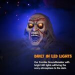 JOYIN Halloween Light-Up Zombie Groundbreaker Animated with bloodstain and Creepy Sound for Halloween Outdoor, Lawn, Yard, Patio Decoration, Halloween Haunted House Decorations