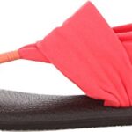 Sanuk Women’s Yoga Sling 2 Flip Flop,Coral,7 M US