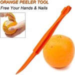 Orange Citrus Peelers Citrus Lemon Citrus Peel Cutter Plastic Easy Slicer Cutter Peeler Remover Opener Kitchen Accessories Knife Cooking Tool Kitchen Gadgets (Set A)