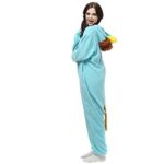 Wishliker Unisex Adult Onesie Platypus Costume Halloween Cosplay Animal Pyjamas SkyBlue