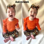 Aalizzwell 3-6 Months Infant Baby Girls Halloween Clothes First Halloween Outfit Orange