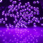 FUNPENY 300 LED Halloween Lights, 100FT Halloween String Lights Outdoor Waterproof Plug in with 8 Modes, Halloween Decorations for Indoor Tree House Wedding Decor, Purple
