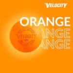 Velocity Massage Lacrosse Ball for Muscle Knots, Myofascial Release, Yoga & Trigger Point Therapy – Firm Rubber Scientifically Designed for Durability and Reliability – Orange, 1 Ball