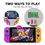 Aiifunlvoo Joypad Controller Compatible with Switch/Lite/OLED, Switch Joypad (L/R) Support Wake-up & 6-Axis Gyro(Purple and Yellow)