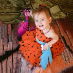 Toddler Kids Girls Halloween Pebbles Costume Mesh Tulle Dress Outfits for Girls Boys Dress Up (#1 Orange, 12-18 Months)
