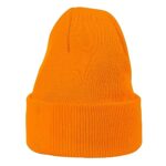 Durio Toddler Beanies for Boys Warm Toddler Boy Beanie Knit Toddler Winter Hat Cute Toddler Hats Boys Age 2-4 Kids Beanie Hat Orange 3-8 Years