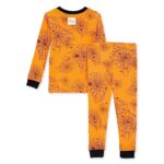 Burt’s Bees Baby Baby Boys’ Pajamas, Tee and Pant 2-Piece Pj Set, 100% Organic Cotton, Spider Webs