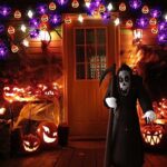 RUOQI Halloween Lights, 14FT 30 LED 3D Pumpkin Bat Ghost Battery Operated String Lights with Timer – Waterproof 8 Lighting Modes Cute Fairy Lights for Indoor Outdoor Decor Halloween Party Decorations