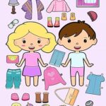 DIY Fashion Paper Doll Dress up – Doll fashion makeup games for girls