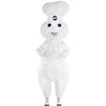 White Pillsbury Doughboy Inflatable Costume Kit – Adult Standard Size (1 Set) – Comfortable & Lightweight Material Perfect for Parties & Events