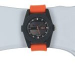 TKO ORLOGI Men’s TK587OR Solar Powered Black and Orange Rubber Strap Watch