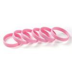 BRANDWINLITE Wholesale 6pcs/pack Single Colors Blank Silicone Wristbands Rubber Bracelets