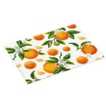 DEYIMERI Orange Dish Drying Mat Microfiber Kitchen Drying Mat Super Absorbent Nonslip Kitchen Dish Pad for Kitchenware Kitchen Counter 18×24 Inch