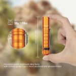 ThruNite Saber 659 Lumens AA Flashlight Rechargeable, High Performance SST20 Cool White LED EDC Light – Orange