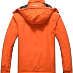 SUOKENI Men’s Waterproof Ski Jacket Warm Winter Snow Coat Hooded Raincoat X-Large