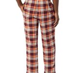 Amazon Essentials Men’s Flannel Pajama Pant (Available in Big & Tall), Orange Plaid, X-Large