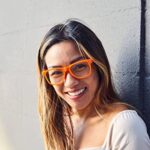 Vintage Retro 80’s Sunglasses Clear Lens Orange Frame OWL ®