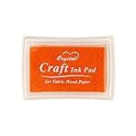 Orange Ink Pad Finger Washable Kids Stamp Ink Pad for Rubber Stamps Paper Scrapbooking