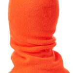Carhartt mens Knit Insulated Face Mask Cold Weather Hat, Brite Orange, One Size US