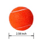 HPWFHPLF Tennis Balls, 4 Pack Advanced Practice Tennis Balls for Beginner, Training Playing Tennis Balls for Pets Dogs (Orange)