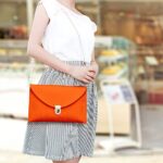 GEARONIC TM Fashion Designer Women Handbag Tote Bag PU Leather Shoulder Ladies Girls Purse Teens For Beach Travel Work Evening Day School Orange