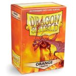 Dragon Shield Standard Size Sleeves – Matte Orange 100CT – Card Sleeves are Smooth & Tough – Compatible with Pokemon, Yugioh, & Magic The Gathering Card Sleeves – MTG, TCG, OCG