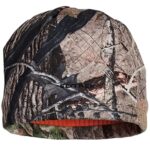 EDTREK Waterproof and Windproof Camo Beanie – Timber and Blaze Orange Camo Performance Hunting Hat (Blaze – in Deep Camo, Large)