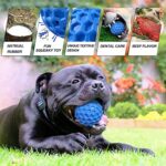 Dog Squeaky Balls,Indestructible Dog Toys for Aggressive Chewers,Tough Super Chewer Dogs Ball with Durable Natural Rubber,Almost Indestructible Dog Toys for Medium Large Breed(Orange)