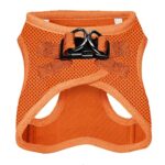 Voyager Step-in Air Dog Harness – All Weather Mesh Step in Vest Harness for Small and Medium Dogs and Cats by Best Pet Supplies – Harness (Orange), M (Chest: 16-18″)