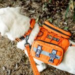 OneTigris Service Dog Vest Harness Saddle Bag Backpack Pouch, Emotional Support, Service Dog in Training,Quality Saddlebag for Tactical Dogs Vests (Orange)
