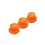 ROLIZO Strat Style Guitar Control knobs 1 Volume and 2 Tone Set for Fender ST Strat Style Guitar Orange