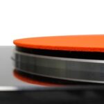 3mm Turntable Mat, 12 Inches Slipmat Anti-Static for LP Vinyl Record High-Fidelity Audiophile Acoustic Sound Support Help Reduce Noise Due to Static and Dust (Orange)