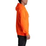 Fruit of the Loom Men’s Eversoft Fleece Hoodies (Regular & Big Man), Full Zip – Safety Orange, Medium