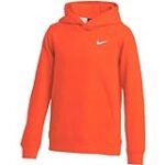 Nike Men’s Hoodie Black/White nkCJ1611 010 (Orange, Large)