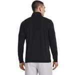 Under Armour Mens Playoff 1/4 Zip Long-sleeve T-shirt , Black (001)/Electric Tangerine , 3X-Large