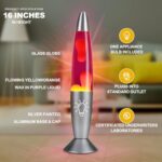 AONESY 16-Inch Lave Lamp- Purple Liquid, Orange Wax, Motion Lamp for Kids Adults, Mood Lamps Home Decor for Living Room Bedroom, Magma Lamp Night Light Christmas Gifts Teens Girls Boys