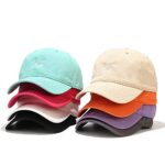 Umeepar Smile Face Baseball Cap for Women Men Adjustable Low Profile Unstructured Cotton Dad Hat (Orange)