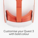 Meta Quest 3 Facial Interface & Head Strap (Blood Orange)