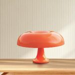 Anykonio Minimalist Mushroom Lamp, Vintage Table Lamp Aesthetic Night Light, Elegant 2700K Bedside Lamp for Women, Kids, Gifts etc(Plug Powered, Bulb Included, Bulb Replaceable)