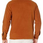 Amazon Essentials Men’s Long-Sleeve Polar Fleece Shirt Jacket, Nutmeg, X-Large
