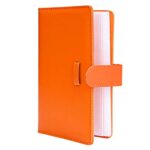 Sunmns Wallet PU Leather Photo Album Compatible with Instax Mini Instant Film (Orange)