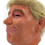 LEKA NEIL Donald Trump Realistic Celebrity Masks Latex Costume for Adults American Campaigner Mask Great Halloween Costume Accessory Adult size Orange