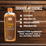 Holloway House Orange Oil Cleaner 16oz w/ Sun-Guard for Fine Wood, Cleans & Conditions, Removes Soap Scum from Shower Doors, Stainless, Tile & Sinks, Natural Oil that gives wood a Rich Glow