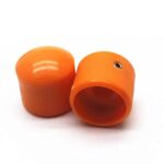 TUOREN Plastic Guitar Control Knob Volume Tone Control Dome Knobs for Electric Guitar Bass 4Pcs (Orange)